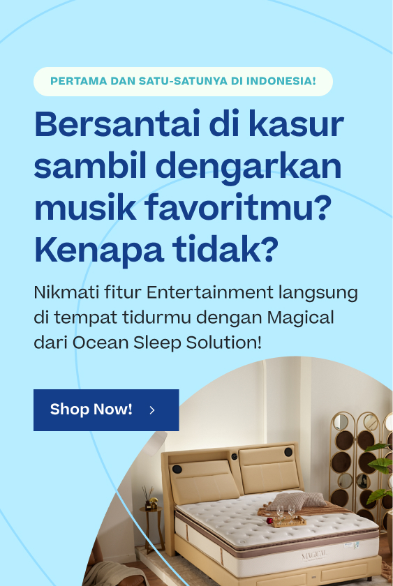 Bersantai di kasur sambil dengarkan musik favoritmu? Kenapa tidak?